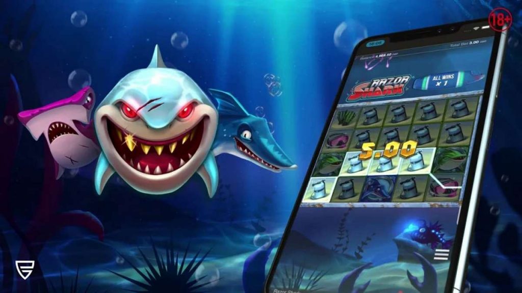 Playing Razor Shark Demo on Mobile